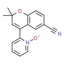 ChemSpider 2D Image | 2-(6-Cyano-2,2-dimethyl-2H-1-benzopyran-4-yl)pyridine-1-oxide | C17H14N2O2