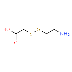 ChemSpider 2D Image | [(2-Aminoethyl)disulfanyl]acetic acid | C4H9NO2S2