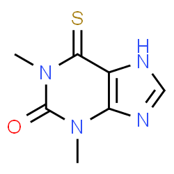 ChemSpider 2D Image | 1,3-Dimethyl-6-thioxo-1,3,6,7-tetrahydro-2H-purin-2-one | C7H8N4OS