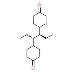 ChemSpider 2D Image | 4-[(3R,4S)-4-(4-Oxocyclohexyl)-3-hexanyl]cyclohexanone | C18H30O2