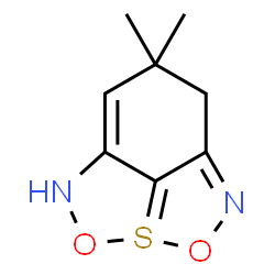 ChemSpider 2D Image | 7,7-Dimethyl-6,7-dihydro-1H-3lambda~4~-[1,2,5]oxathiazolo[4,3,2-hi][2,1,3]benzoxathiazole | C8H10N2O2S