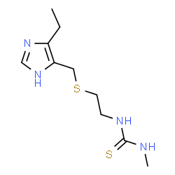 ChemSpider 2D Image | 1-(2-{[(4-Ethyl-1H-imidazol-5-yl)methyl]sulfanyl}ethyl)-3-methylthiourea | C10H18N4S2