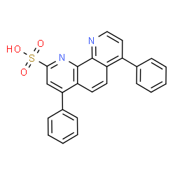 ChemSpider 2D Image | 4,7-Diphenyl-1,10-phenanthroline-2-sulfonic acid | C24H16N2O3S