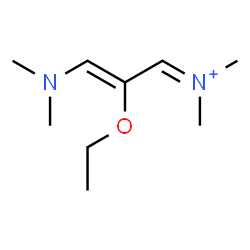 ChemSpider 2D Image | (2Z)-3-(Dimethylamino)-2-ethoxy-N,N-dimethyl-2-propen-1-iminium | C9H19N2O