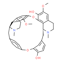 ChemSpider 2D Image | (1alpha)-6,7'-Dimethoxy-2,2'-dimethylthalicberan-7,12-diol | C36H38N2O6
