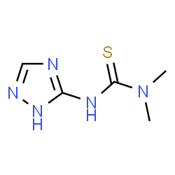 ChemSpider 2D Image | 1,1-Dimethyl-3-(1H-1,2,4-triazol-3-yl)thiourea | C5H9N5S