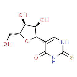 ChemSpider 2D Image | (1S)-1,4-Anhydro-1-(4-oxo-2-thioxo-1,2,3,4-tetrahydro-5-pyrimidinyl)-D-ribitol | C9H12N2O5S