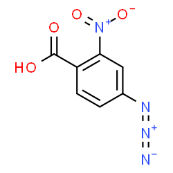 ChemSpider 2D Image | 4-Azido-2-nitrobenzoic acid | C7H5N4O4