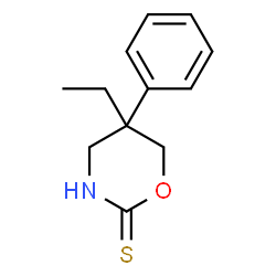 ChemSpider 2D Image | 5-Ethyl-5-phenyl-1,3-oxazinane-2-thione | C12H15NOS