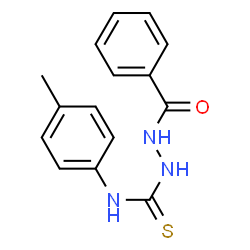 ChemSpider 2D Image | 2-Benzoyl-N-(4-methylphenyl)hydrazinecarbothioamide | C15H15N3OS