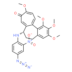 ChemSpider 2D Image | (7S)-7-[(4-Azido-2-nitrophenyl)amino]-1,2,3,10-tetramethoxy-6,7-dihydrobenzo[a]heptalen-9(5H)-one | C26H26N5O7