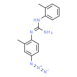 ChemSpider 2D Image | 1-(4-Azido-2-methylphenyl)-3-(2-methylphenyl)guanidine | C15H17N6