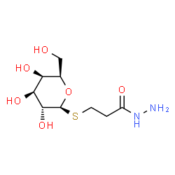 ChemSpider 2D Image | 3-(beta-D-Galactopyranosylthio)propanehydrazide | C9H18N2O6S