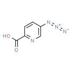 ChemSpider 2D Image | 5-Azido-2-pyridinecarboxylic acid | C6H5N4O2