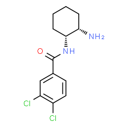 ChemSpider 2D Image | N-[(1R,2S)-2-Aminocyclohexyl]-3,4-dichlorobenzamide | C13H16Cl2N2O