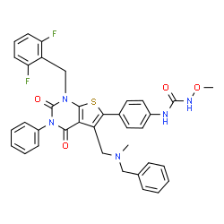 ChemSpider 2D Image | Sufugolix | C36H31F2N5O4S