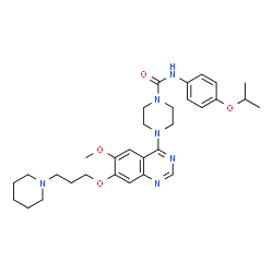 ChemSpider 2D Image | Tandutinib | C31H42N6O4