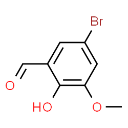 ChemSpider 2D Image | 5-Bromo-3-methoxysalicylaldehyde | C8H7BrO3