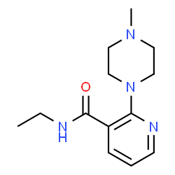 ChemSpider 2D Image | N-Ethyl-2-(4-methyl-1-piperazinyl)nicotinamide | C13H20N4O