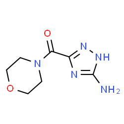 ChemSpider 2D Image | 5-(morpholine-4-carbonyl)-1H-1,2,4-triazol-3-amine | C7H11N5O2