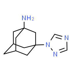 ChemSpider 2D Image | 3-(1H-1,2,4-Triazol-1-yl)-1-adamantanamine | C12H18N4