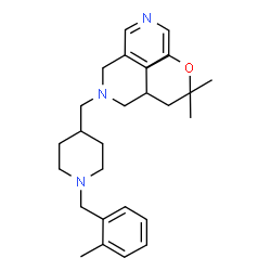 ChemSpider 2D Image | 1-(2,2-Dimethyltetrahydro-2H-pyran-4-yl)-N-{[1-(2-methylbenzyl)-4-piperidinyl]methyl}-N-(3-pyridinylmethyl)methanamine | C28H41N3O