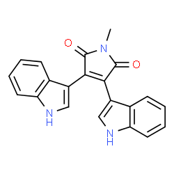ChemSpider 2D Image | Bisindolylmaleimide V | C21H15N3O2