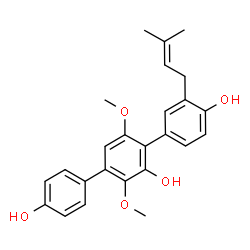 ChemSpider 2D Image | prenylterphenyllin | C25H26O5