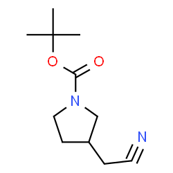 ChemSpider 2D Image | 1-Boc-3-(cyanomethyl)pyrrolidine | C11H18N2O2