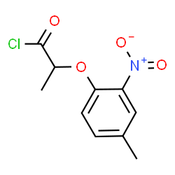 ChemSpider 2D Image | 2-(4-Methyl-2-nitrophenoxy)propanoyl chloride | C10H10ClNO4