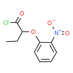 ChemSpider 2D Image | 2-(2-Nitrophenoxy)butanoyl chloride | C10H10ClNO4