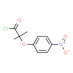 ChemSpider 2D Image | 2-Methyl-2-(4-nitrophenoxy)propanoyl chloride | C10H10ClNO4