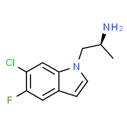 ChemSpider 2D Image | Ro60-0175 | C11H12ClFN2
