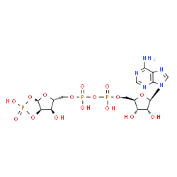 ChemSpider 2D Image | ADP-D-ribose 1'',2''-cyclic phosphate | C15H22N5O16P3