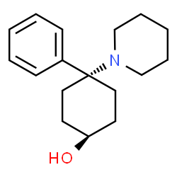 ChemSpider 2D Image | trans-4-phenyl-4-Piperidinocyclohexanol | C17H25NO