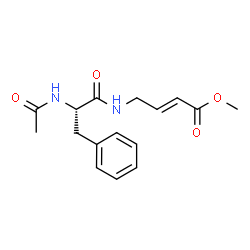 ChemSpider 2D Image | Methyl (2E)-4-[(N-acetyl-L-phenylalanyl)amino]-2-butenoate | C16H20N2O4