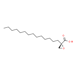 ChemSpider 2D Image | (2S)-2-Tetradecyl-2-oxiranecarboxylic acid | C17H32O3