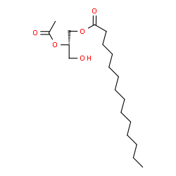 ChemSpider 2D Image | (2S)-2-Acetoxy-3-hydroxypropyl myristate | C19H36O5