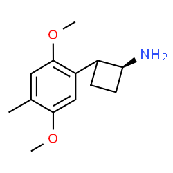 ChemSpider 2D Image | (1S)-2-(2,5-Dimethoxy-4-methylphenyl)cyclobutanamine | C13H19NO2