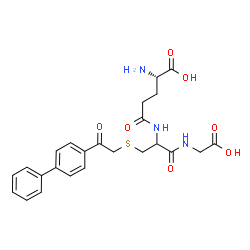 ChemSpider 2D Image | L-gamma-Glutamyl-S-[2-(4-biphenylyl)-2-oxoethyl]cysteinylglycine | C24H27N3O7S
