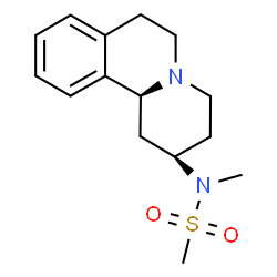 ChemSpider 2D Image | N-[(2R,11bS)-1,3,4,6,7,11b-Hexahydro-2H-pyrido[2,1-a]isoquinolin-2-yl]-N-methylmethanesulfonamide | C15H22N2O2S