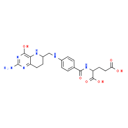 ChemSpider 2D Image | N-(4-{[(2-Amino-4-oxo-1,4,5,6,7,8-hexahydropyrido[3,2-d]pyrimidin-6-yl)methyl]amino}benzoyl)glutamic acid | C20H24N6O6