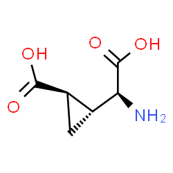 ChemSpider 2D Image | (1R,2R)-2-[(S)-Amino(carboxy)methyl]cyclopropanecarboxylic acid | C6H9NO4