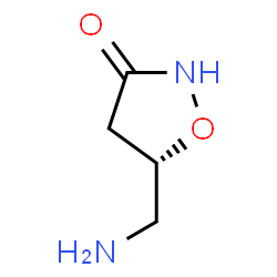 ChemSpider 2D Image | (5S)-5-(Aminomethyl)-1,2-oxazolidin-3-one | C4H8N2O2