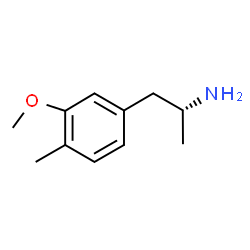 ChemSpider 2D Image | (2R)-1-(3-Methoxy-4-methylphenyl)-2-propanamine | C11H17NO