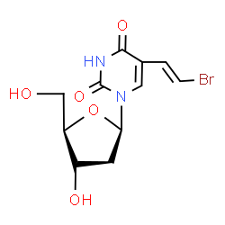 ChemSpider 2D Image | 5-[(E)-2-Bromovinyl]-2'-deoxyuridine | C11H13BrN2O5