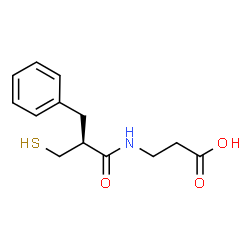 ChemSpider 2D Image | N-[(2S)-2-Benzyl-3-sulfanylpropanoyl]-beta-alanine | C13H17NO3S