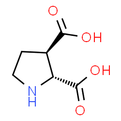ChemSpider 2D Image | (2R,3R)-2,3-Pyrrolidinedicarboxylic acid | C6H9NO4