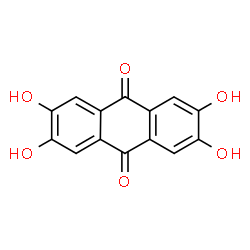 ChemSpider 2D Image | 2,3,6,7-Tetrahydroxy-9,10-anthraquinone | C14H8O6