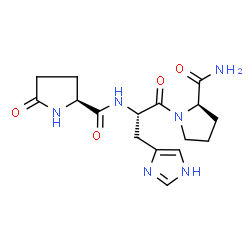 ChemSpider 2D Image | 5-Oxo-L-prolyl-L-histidyl-D-prolinamide | C16H22N6O4